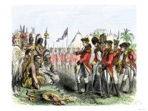 british red coats negotiate with native americans