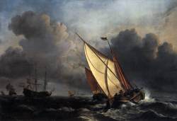 Ships on a stormy sea